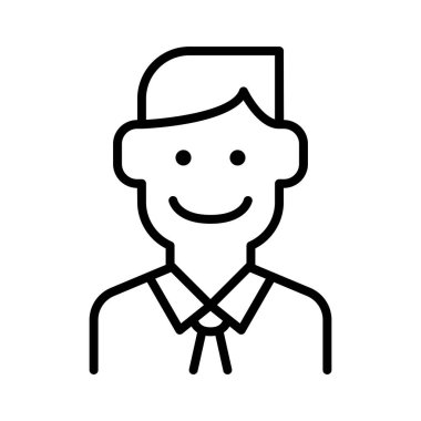 İnce çizgi biçimli vektör çizimi grafik tasarımı içindeki öğretmen simgesi