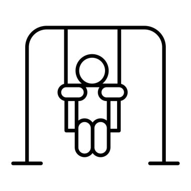 İnce çizgi biçimi Vektör grafik tasarımı ile oyun alanı simgesi