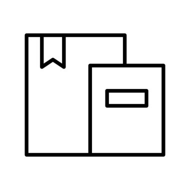 İnce çizgi biçimi vektör çizim grafik tasarımı içerisindeki kitap simgesi