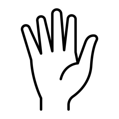 İnce satır biçimi Vektör illüstrasyon grafik tasarımında oy simgesi