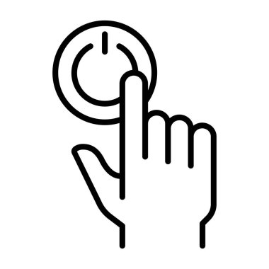 İnce satır biçimi Vektör illüstrasyon grafik tasarımında simgeyi değiştir