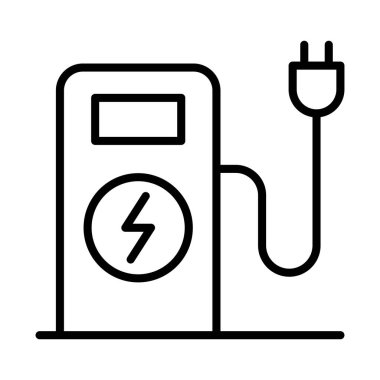 İnce çizgi biçimi Vektör grafik tasarımı ile istasyon simgesi yükleniyor