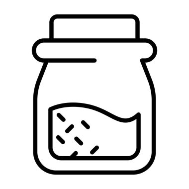 İnce çizgi biçimli şeker şişesi çizimi grafiksel tasarımı