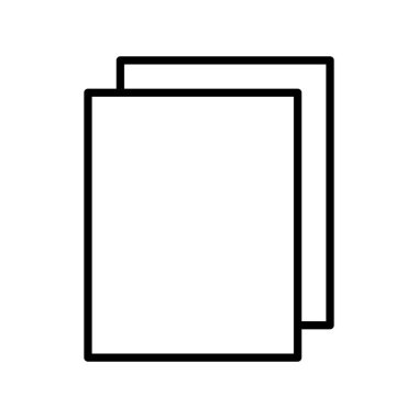 İnce çizgi biçimli kağıt simgesi Vektör illüstrasyon grafik tasarımı