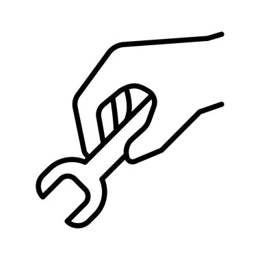 İnce çizgi biçimi Vektör grafik tasarımı ile simgeyi onar