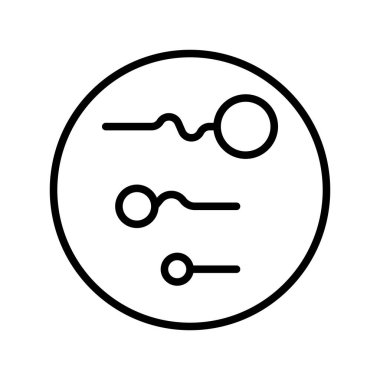 İnce çizgi biçimli Sperm ikonu, Vektör Grafik Tasarımı