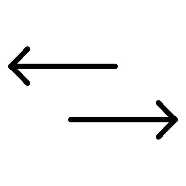 Transfer, iletişim simgesi ince çizgi biçimi Vektör grafik tasarımı