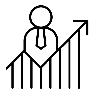 Recruitment icon in thin line style Vector illustration graphic design