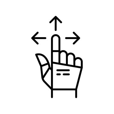 Machine learning icon in thin line style Vector illustration graphic design