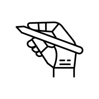 Machine learning icon in thin line style Vector illustration graphic design