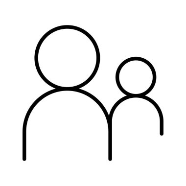 Social network icon in thin line style Vector illustration graphic design