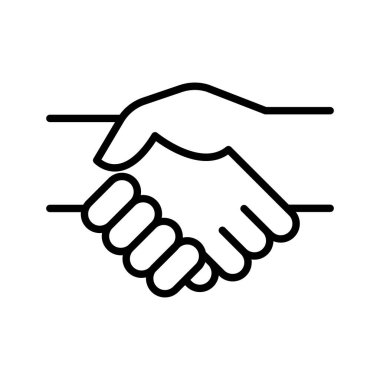 Partner icon in thin line style Vector illustration graphic design