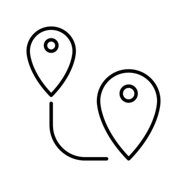 navigation icon in thin line style Vector illustration graphic design