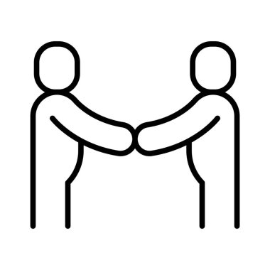 Kindness icon in thin line style Vector illustration graphic design