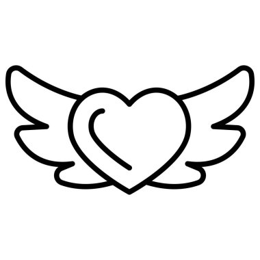 Care icon in thin line style Vector illustration graphic design