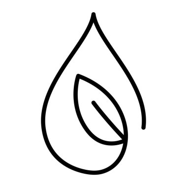 Biofuel icon in thin line style Vector illustration graphic design