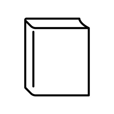 İnce çizgi biçimi vektör çizim grafik tasarımı içerisindeki kitap simgesi