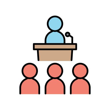 Renk çizgisi biçim çizimi grafik tasarımı ile kampanya simgesi