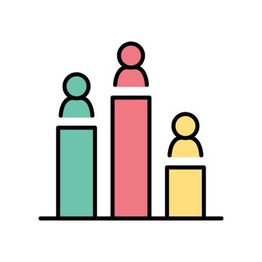 Renk çizgisi biçim çizimi grafik tasarımında simge sıralaması