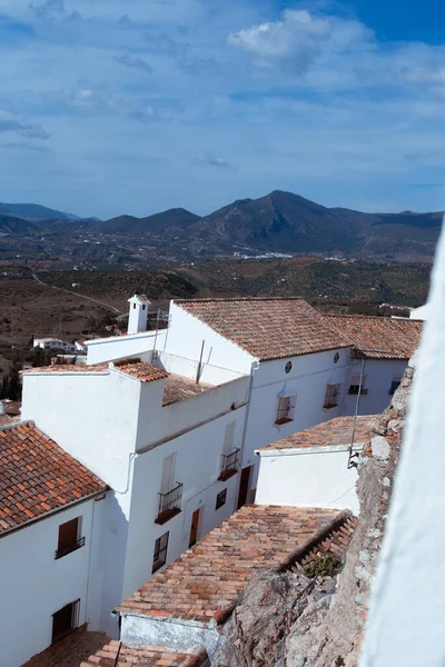 Hausdächer Einer Alten Stadt Andalusien Spanien Einem Heißen Tag — Stockfoto