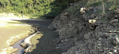 Ormandaki dağların güzel manzarası