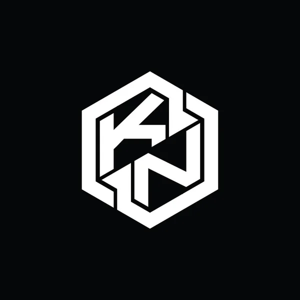Παιχνίδι Μονογράφημα Logo Εξάγωνο Γεωμετρικό Πρότυπο Σχεδίασης Σχήματος — Φωτογραφία Αρχείου