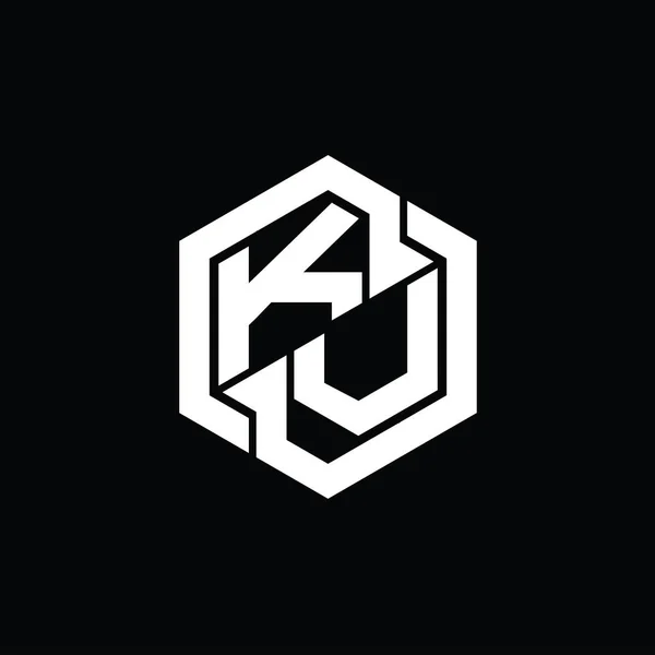 Παιχνίδι Μονογράφημα Logo Εξάγωνο Γεωμετρικό Πρότυπο Σχεδίασης Σχήματος — Φωτογραφία Αρχείου