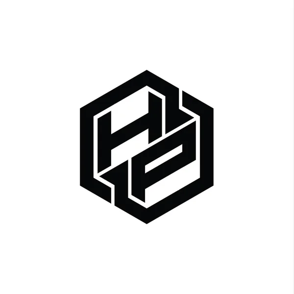 Логографические Игры Использованием Геометрического Шаблона Формы Шестиугольника — стоковое фото