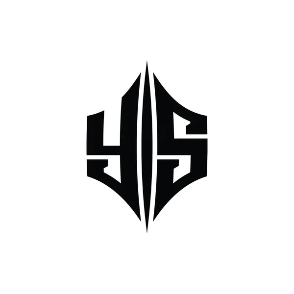 Buchstabe Logo Monogramm Sechseck Diamantform Mit Durchdringenden Stil Design Vorlage — Stockfoto