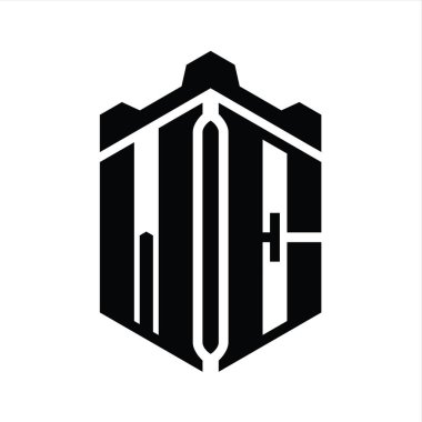 Crown Castle geometrik stil tasarım şablonu ile birlikte Logo altıgen şeklini veriyoruz.