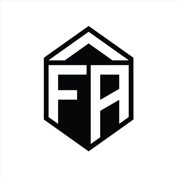 Монограмма Логотипа Letter Logo Простой Шаблон Дизайна Шестиугольника — стоковое фото