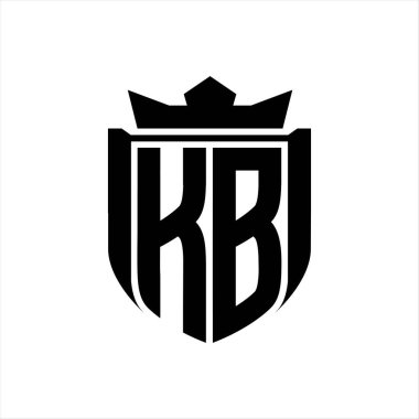 Beyaz arkaplan şablonunda kalkan şeklindeki KB Harfi logosu