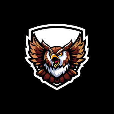 Bu çarpıcı baykuş tasarımı yoğun özellikler ve canlı renkler sergiliyor, gücü ve bilgeliği sembolize ediyor.