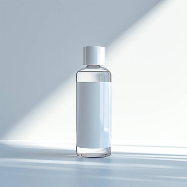 Beyaz arkaplanda boş beyaz makyaj spreyi..