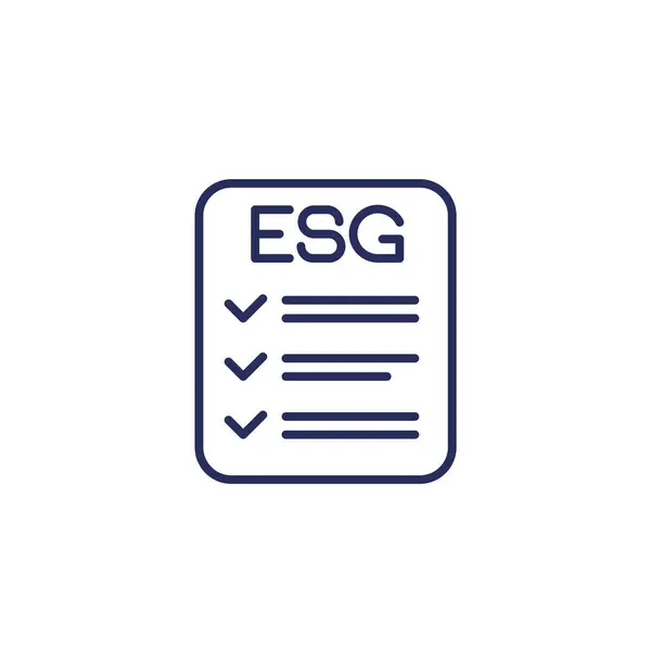 Esg图标与清单 行向量 Pps 10文件 容易编辑 — 图库矢量图片