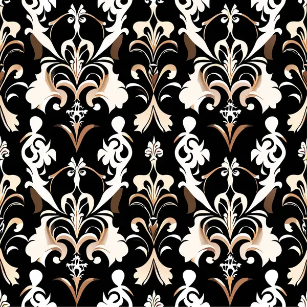 Damask Seamless Floral Pattern Royal Wallpape — Stock Photo, Image