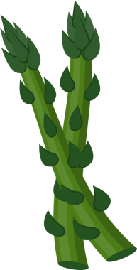 Sebze organik kuşkonmaz şeffaf görüntü