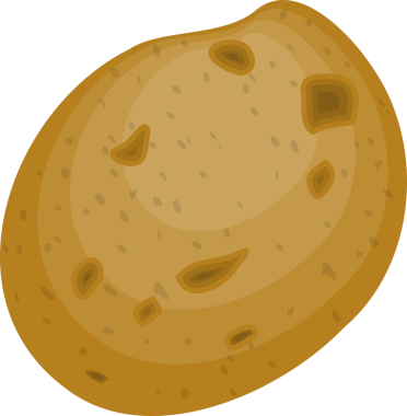 Sebze organik taze patates şeffaf görüntüsü