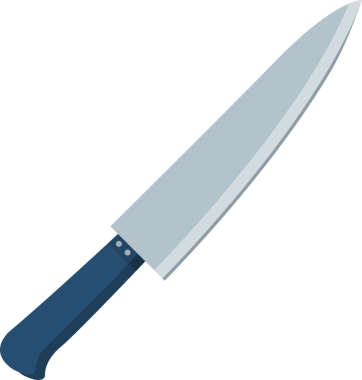 Mutfak çatal bıçak şeffaf görüntü