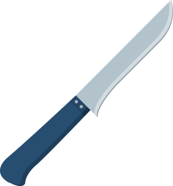 Mutfak aletleri meyve bıçağı şeffaf görüntü