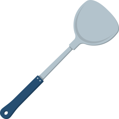 Mutfak aletleri spatulası şeffaf görüntü