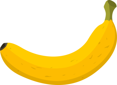 Taze meyve muzu şeffaf görüntü