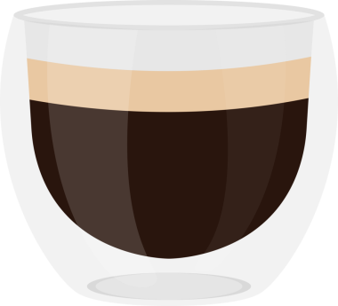 Kahveli duble cam bardak.