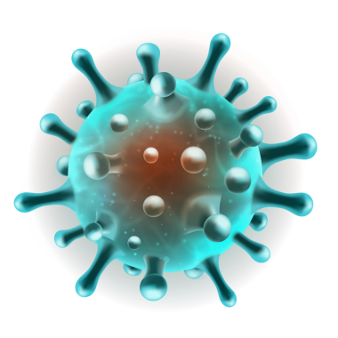 3D gerçekçi Coronavirus COVID-19