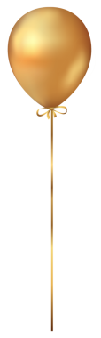 3D gerçekçi lüks altın balon