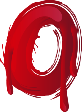 Cadılar Bayramı kanlı büyük harf tipografik tasarımı