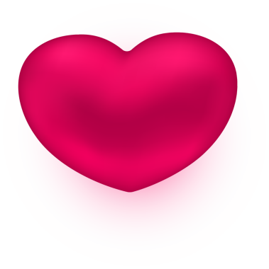 mor pembe 3D gerçekçi aşk kalbi