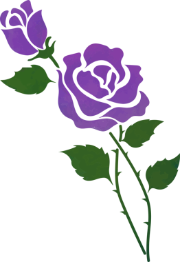 Su rengi, botanik bahçesi, çiçek, mor gül.