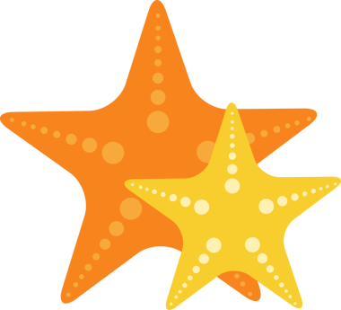 Şirin çocuk çizgi filmi deniz yıldızı.