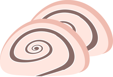 Zarif kız yemeklerinden tatlı rulosu